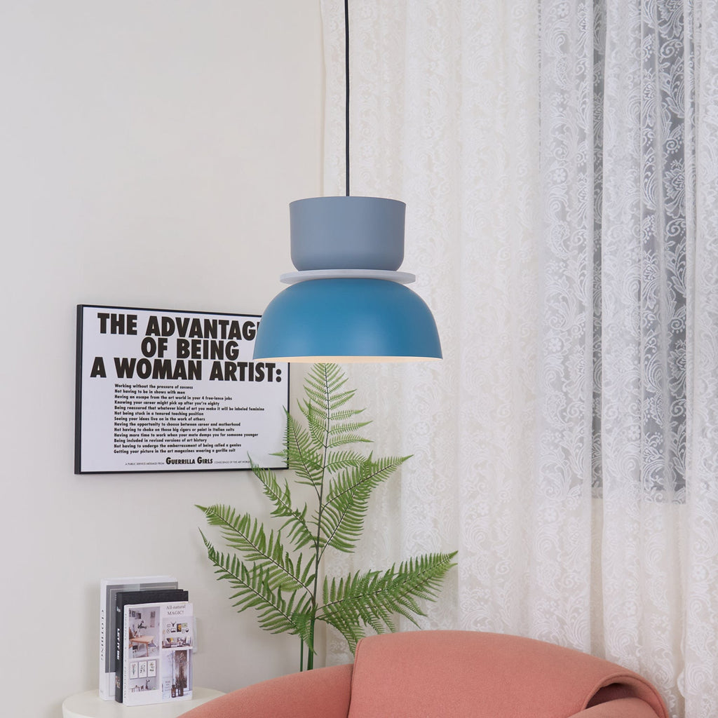 Etta Series Pendant Light | Colorful Geometric Design, LED Compatible & Ideal for Modern Indoor Spaces