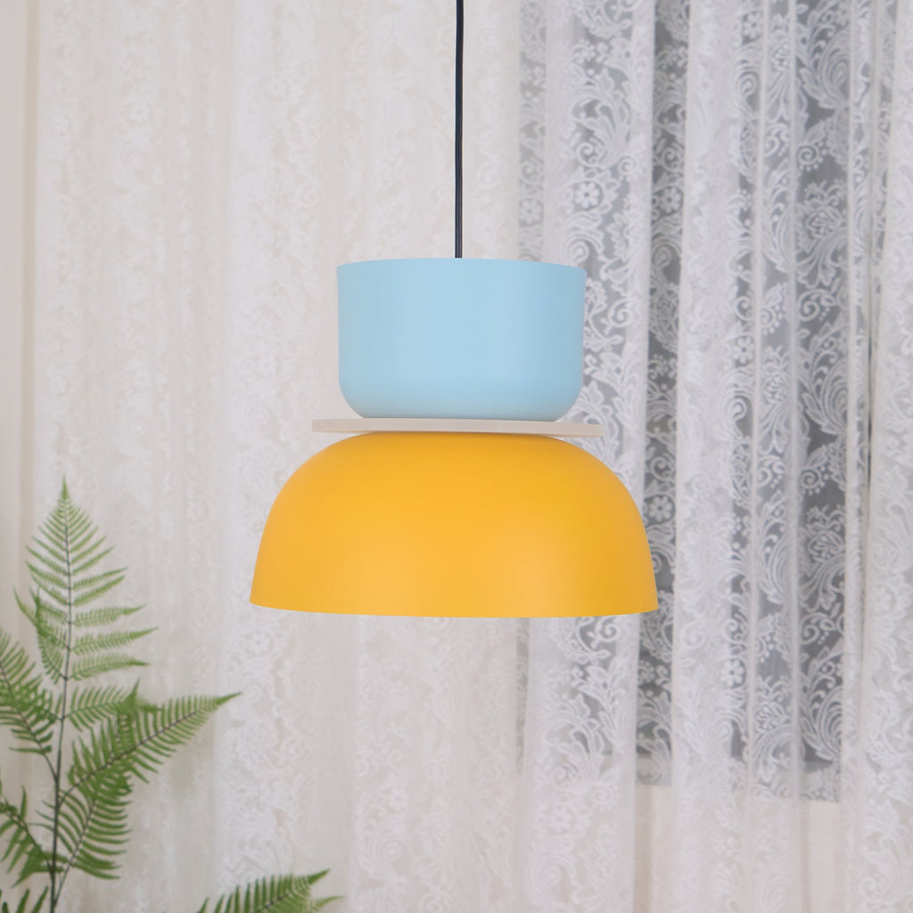 Etta Series Pendant Light | Colorful Geometric Design, LED Compatible & Ideal for Modern Indoor Spaces