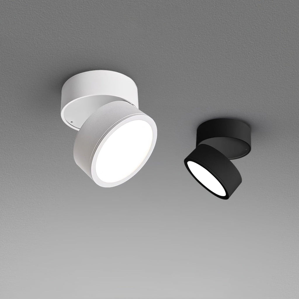 LED Surface Spotlight - Adjustable 360° Rotating Fixture for Indoor Lighting & Accent Illumination