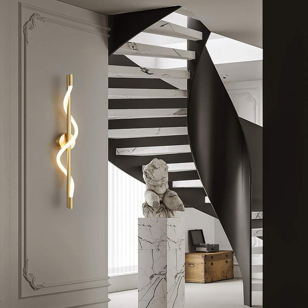 Flexible Linear Curve Wall Lamp - Adjustable Modern Lighting Fixture for Living Room & Hallway Decor