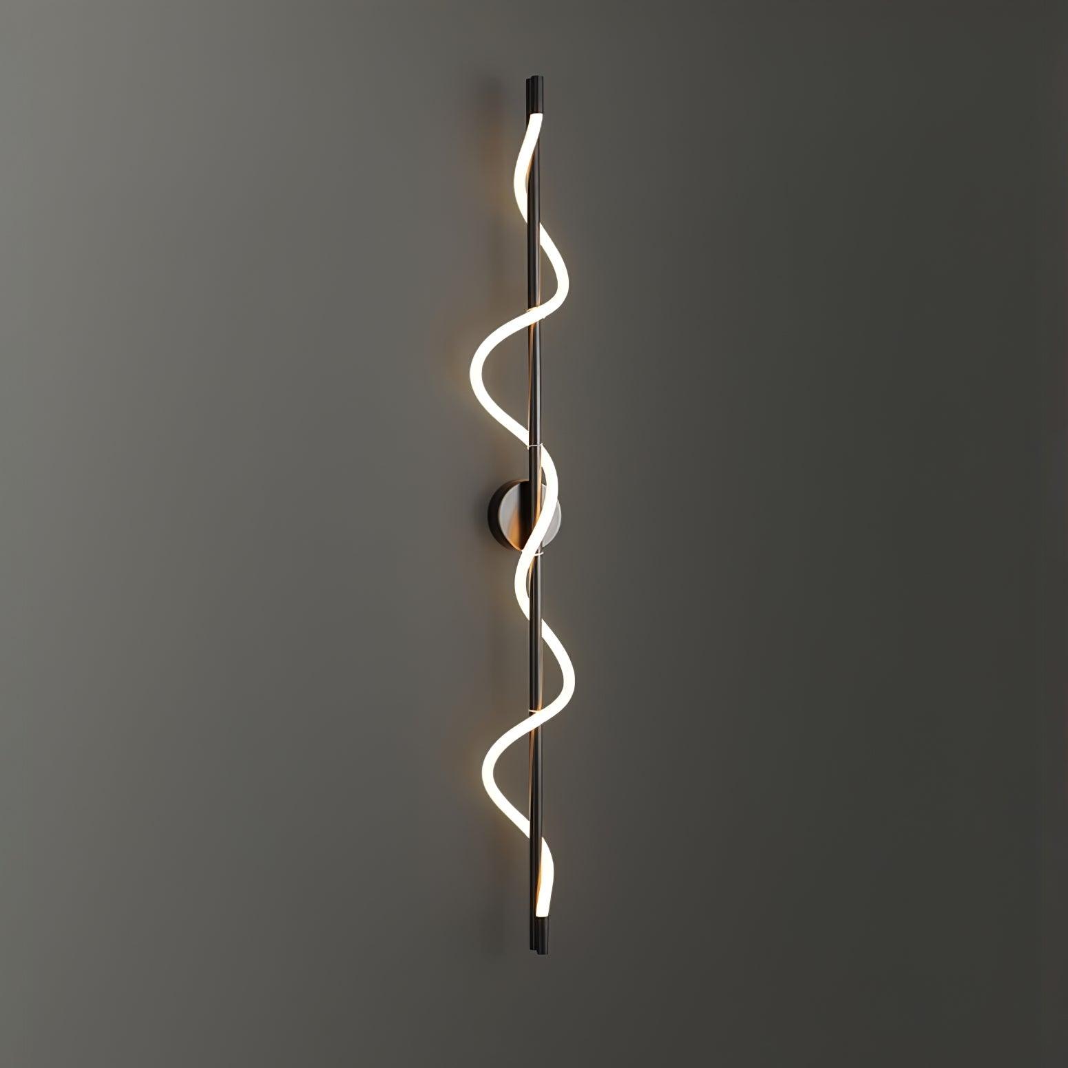 Flexible Linear Curve Wall Lamp - Adjustable Modern Lighting Fixture for Living Room & Hallway Decor
