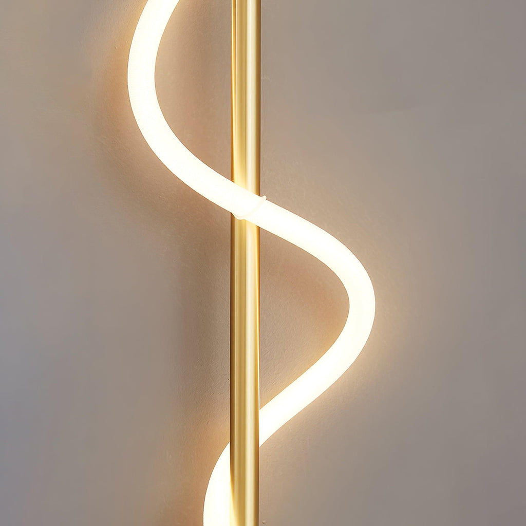 Flexible Linear Curve Wall Lamp - Adjustable Modern Lighting Fixture for Living Room & Hallway Decor