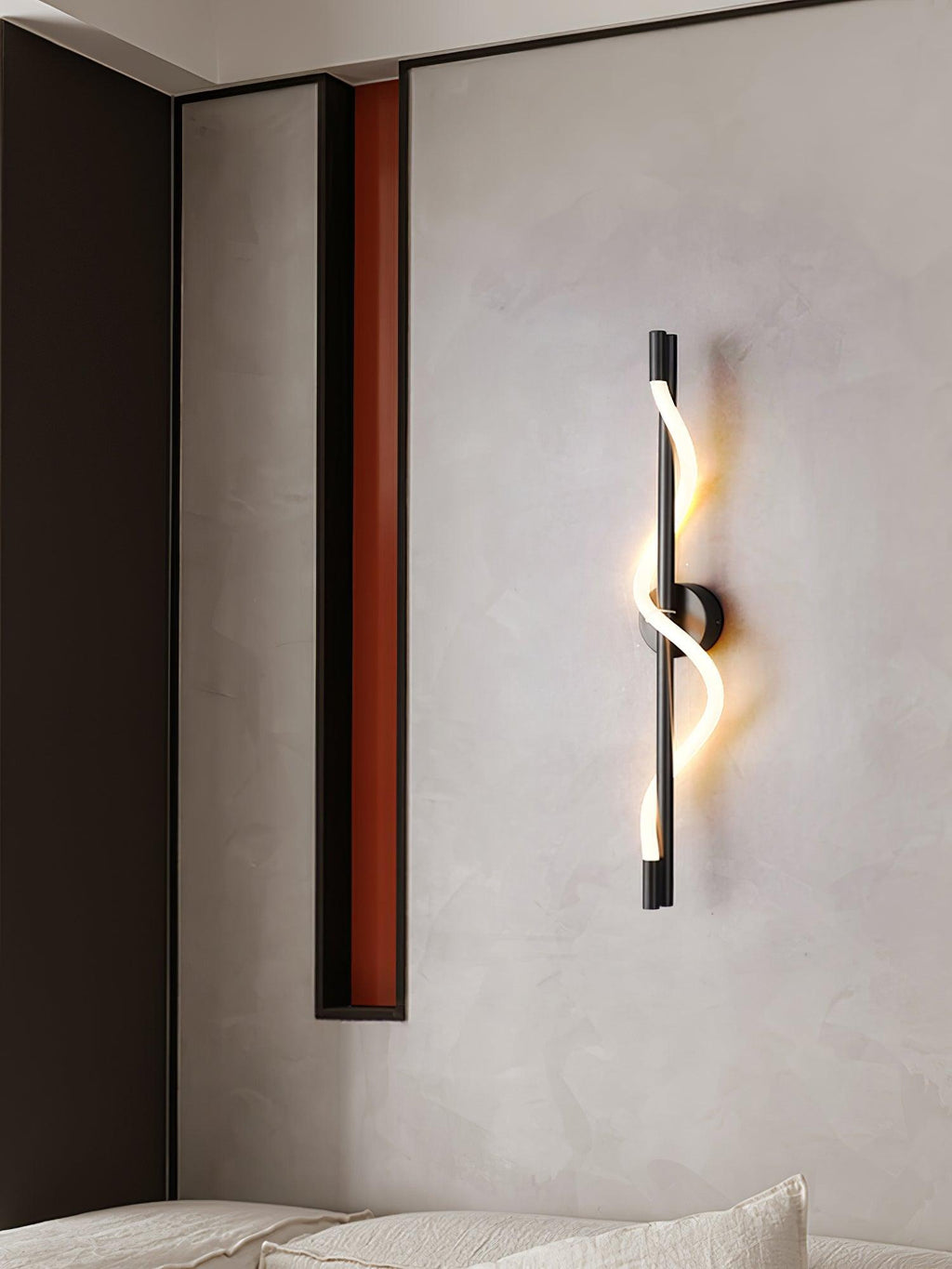 Flexible Linear Curve Wall Lamp - Adjustable Modern Lighting Fixture for Living Room & Hallway Decor
