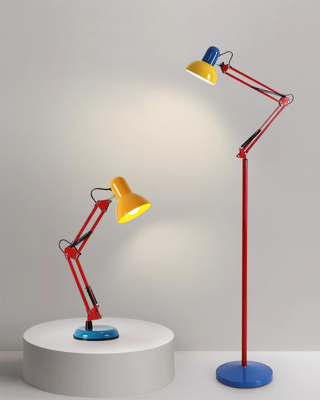 LED Table Lamp with Adjustable Arm and Shade - Modern Lighting for Home Office & Living Room Use