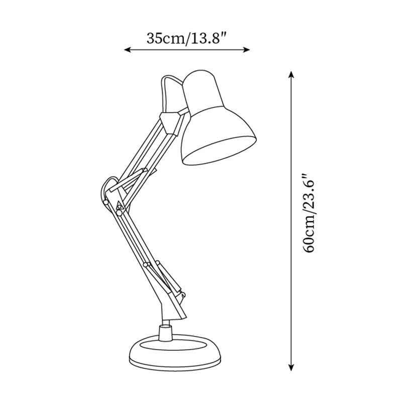 LED Table Lamp with Adjustable Arm and Shade - Modern Lighting for Home Office & Living Room Use