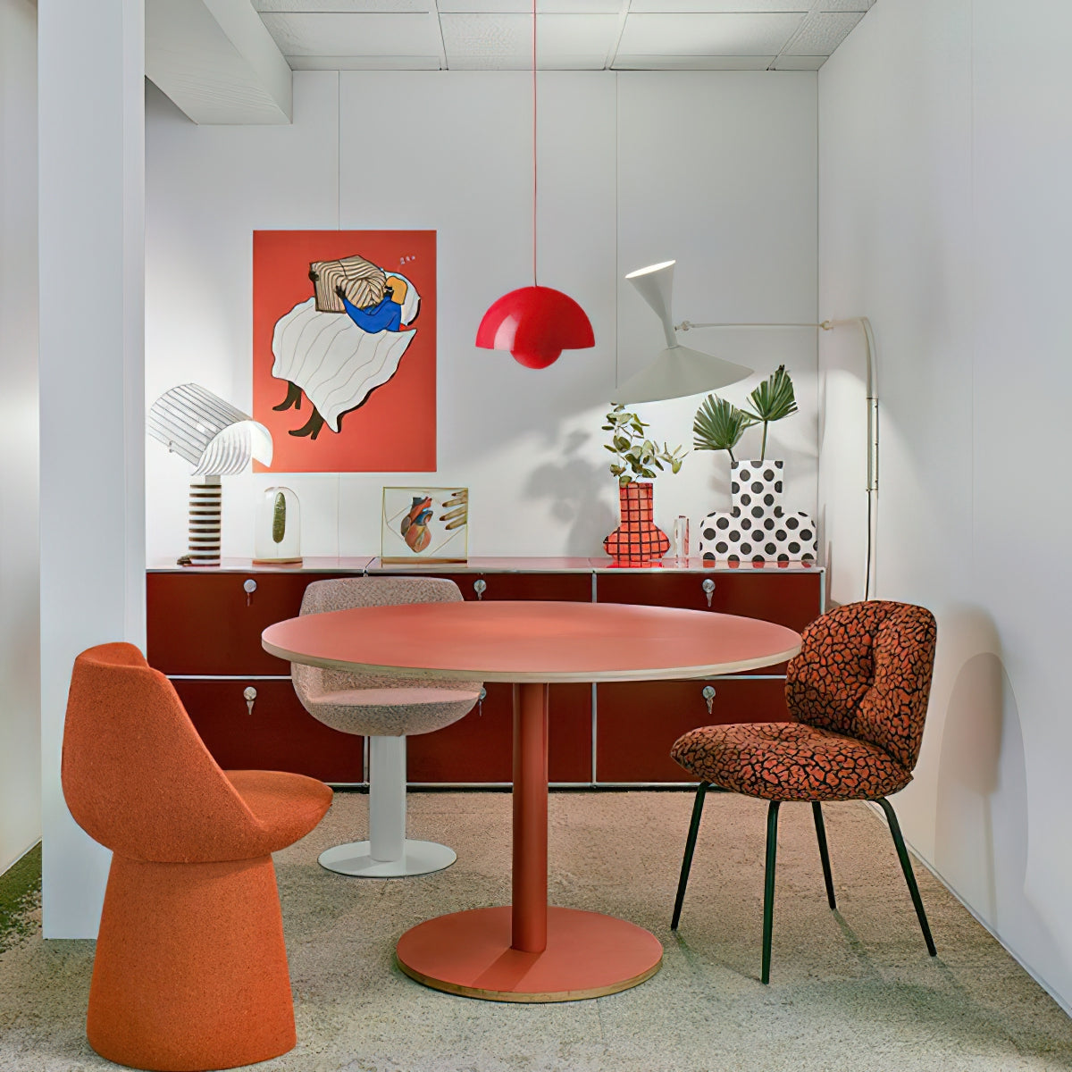 LED Flowerpot Pendant Light Fixture - Modern Hanging Lamp for Kitchen, Dining Room & Living Room Decor