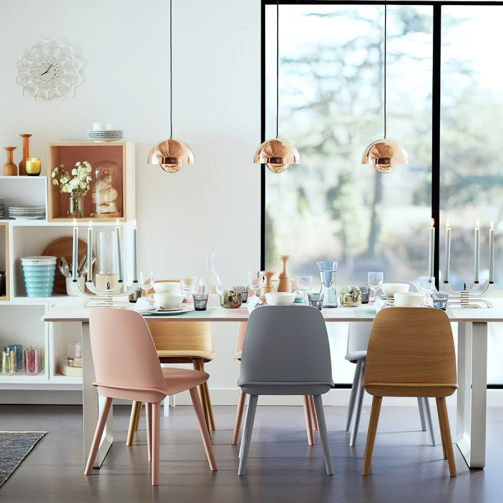 LED Flowerpot Pendant Light Fixture - Modern Hanging Lamp for Kitchen, Dining Room & Living Room Decor