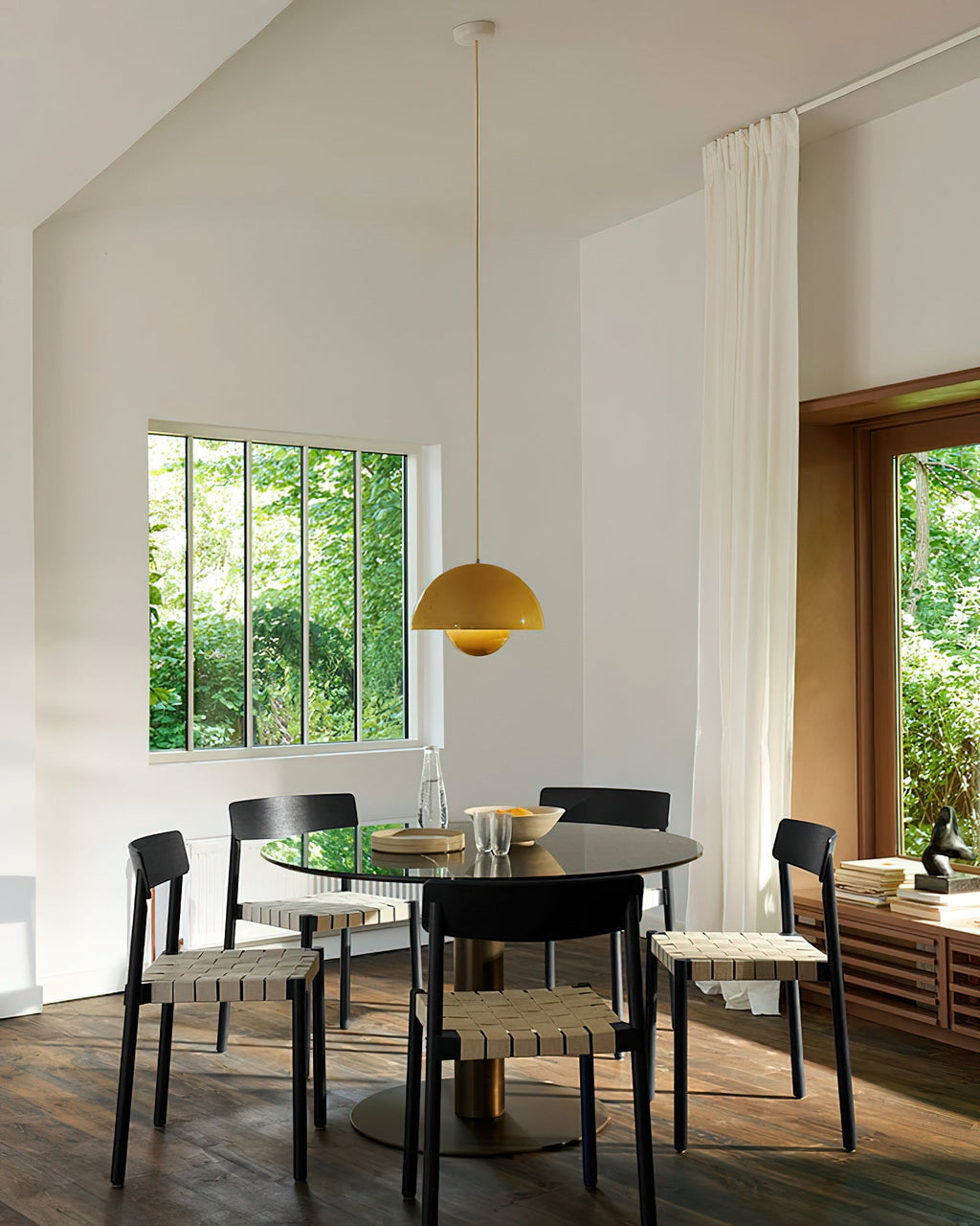 LED Flowerpot Pendant Light Fixture - Modern Hanging Lamp for Kitchen, Dining Room & Living Room Decor