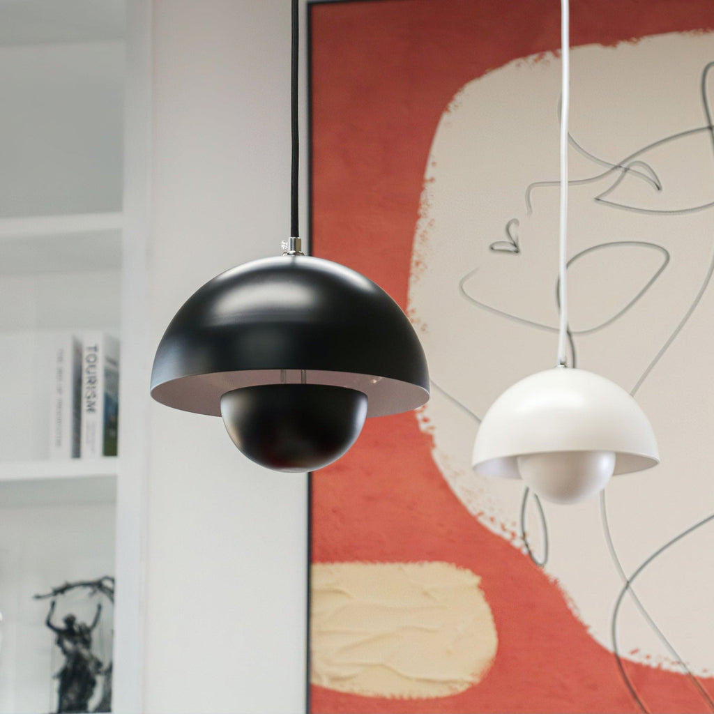 LED Flowerpot Pendant Light Fixture - Modern Hanging Lamp for Kitchen, Dining Room & Living Room Decor