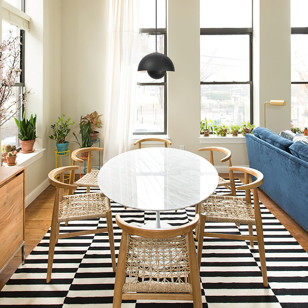 LED Flowerpot Pendant Light Fixture - Modern Hanging Lamp for Kitchen, Dining Room & Living Room Decor