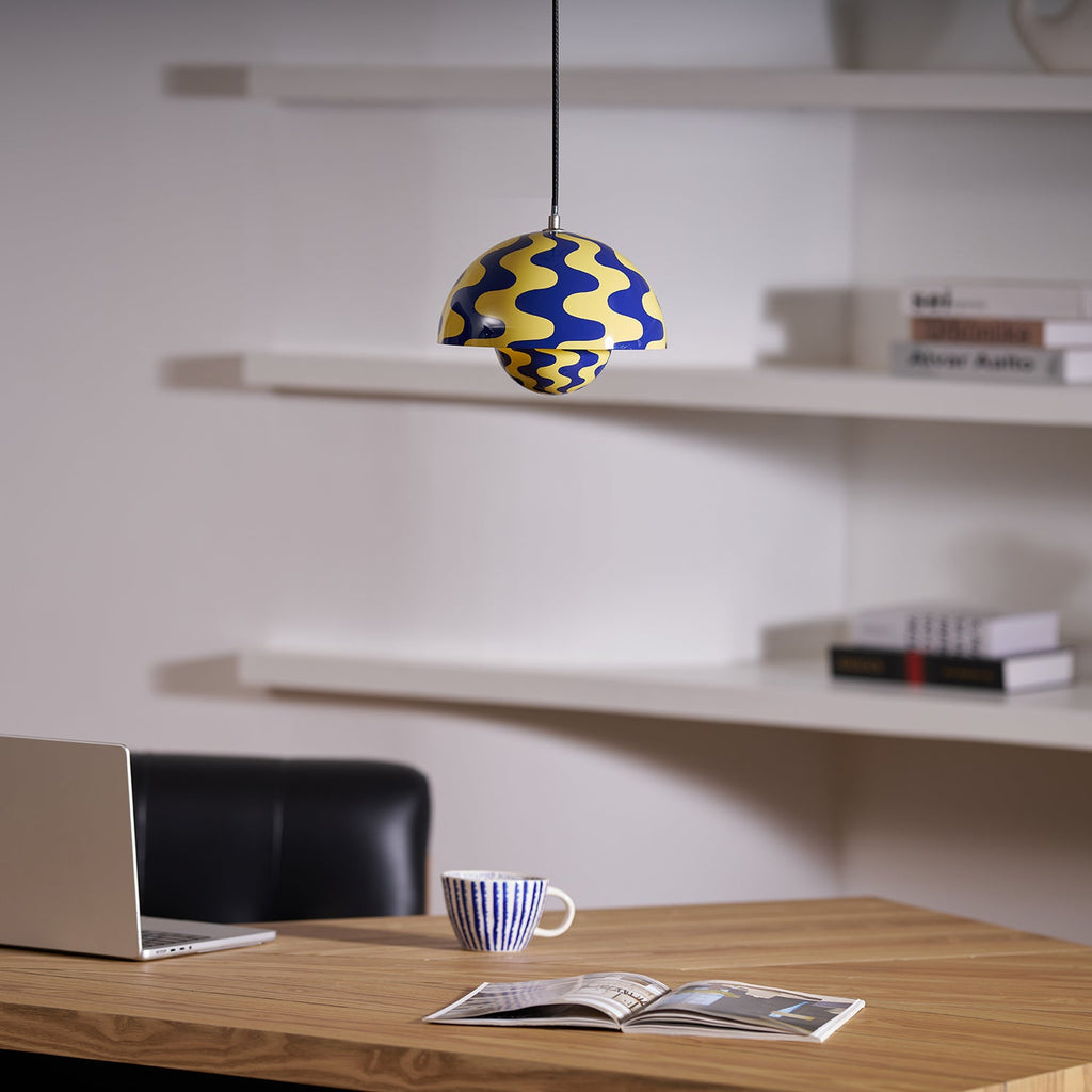 LED Flowerpot Pendant Light Fixture - Modern Hanging Lamp for Kitchen, Dining Room & Living Room Decor