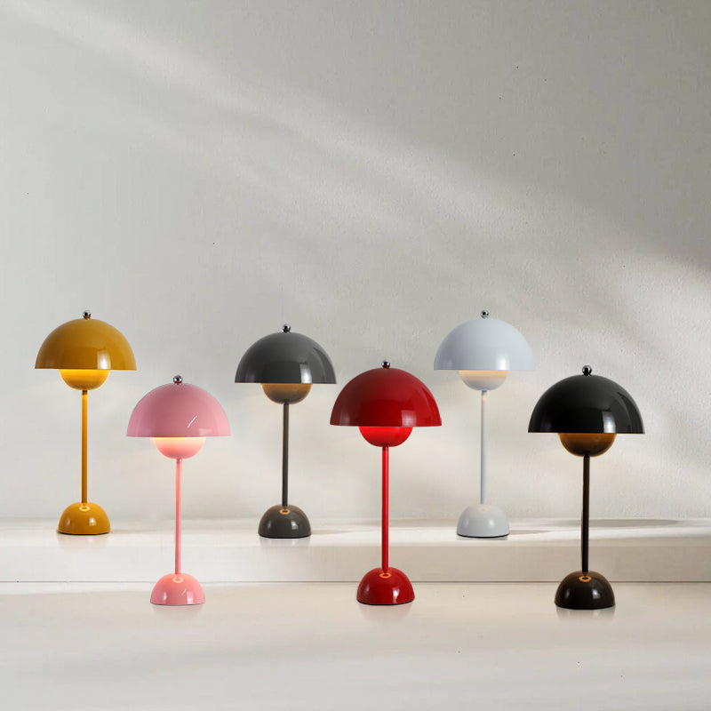 Flowerpot Portable Table Lamp with Adjustable Brightness for Bedroom, Living Room & Office Use