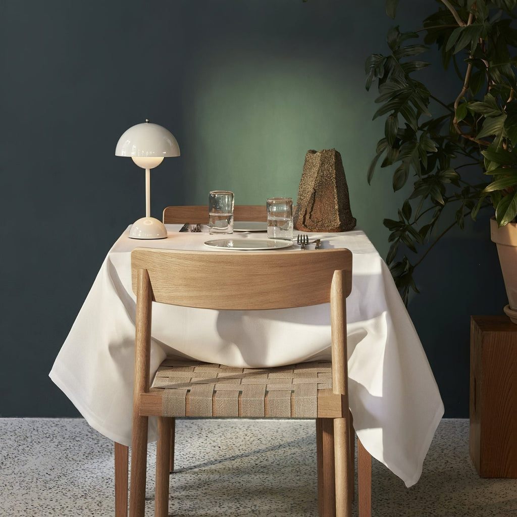 Flowerpot Portable Table Lamp with Adjustable Brightness for Bedroom, Living Room & Office Use