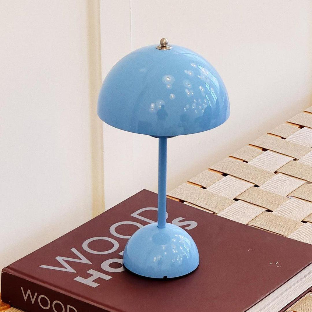 Flowerpot Portable Table Lamp with Adjustable Brightness for Bedroom, Living Room & Office Use