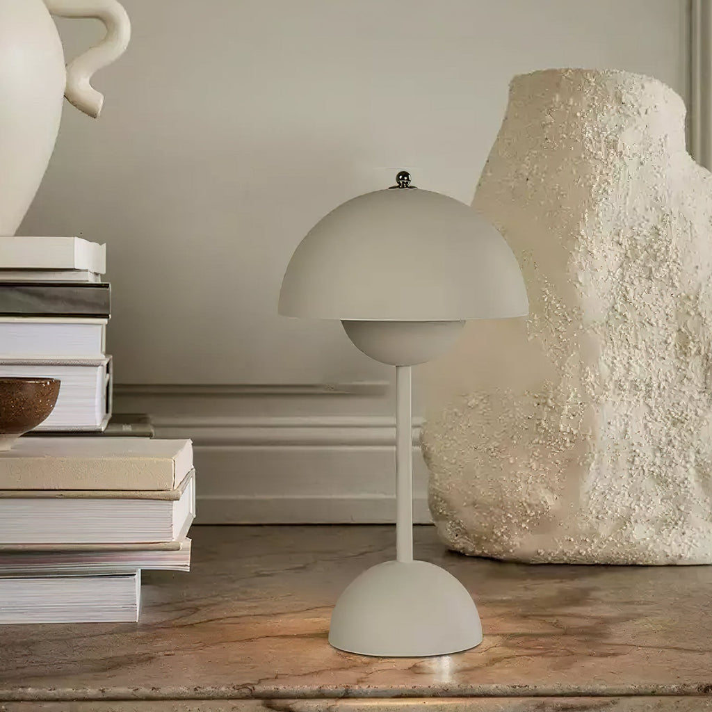 Flowerpot Portable Table Lamp with Adjustable Brightness for Bedroom, Living Room & Office Use