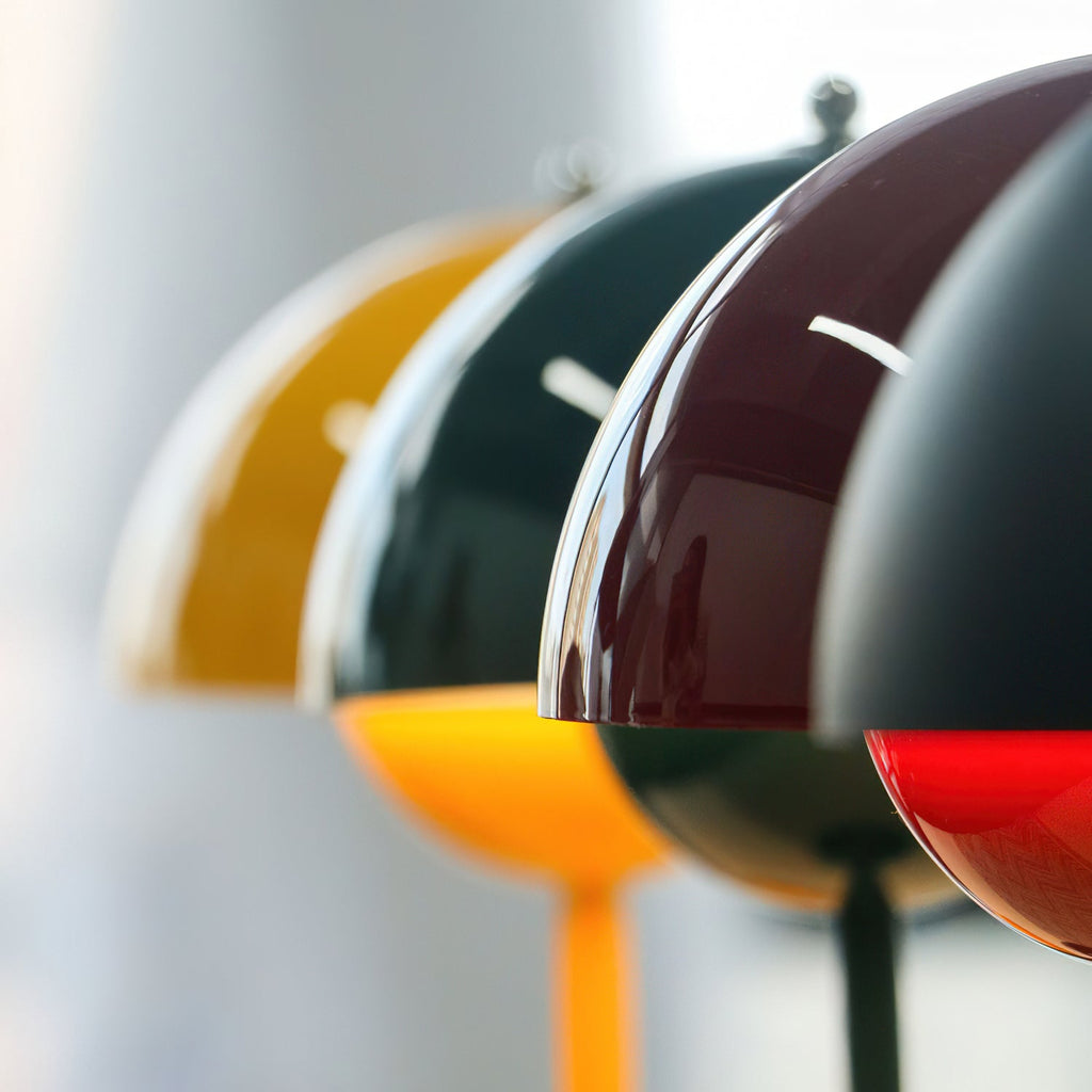 Flowerpot Portable Table Lamp with Adjustable Brightness for Bedroom, Living Room & Office Use