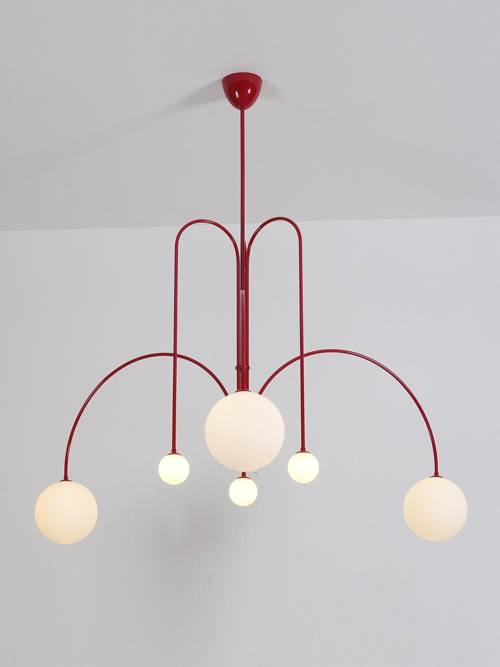 Modern LED Pendant Light | 6 Heads, Metal & Glass Design for Contemporary Indoor Spaces