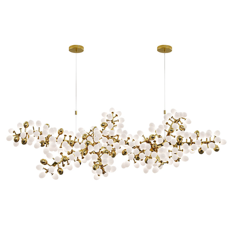 Grape Vine Bunch Chandelier Light Fixture for Dining Room & Rustic Decor