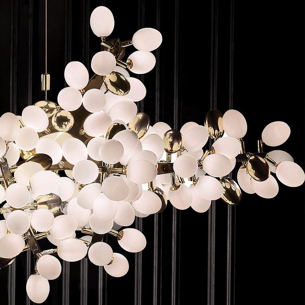 Grape Vine Bunch Chandelier Light Fixture for Dining Room & Rustic Decor