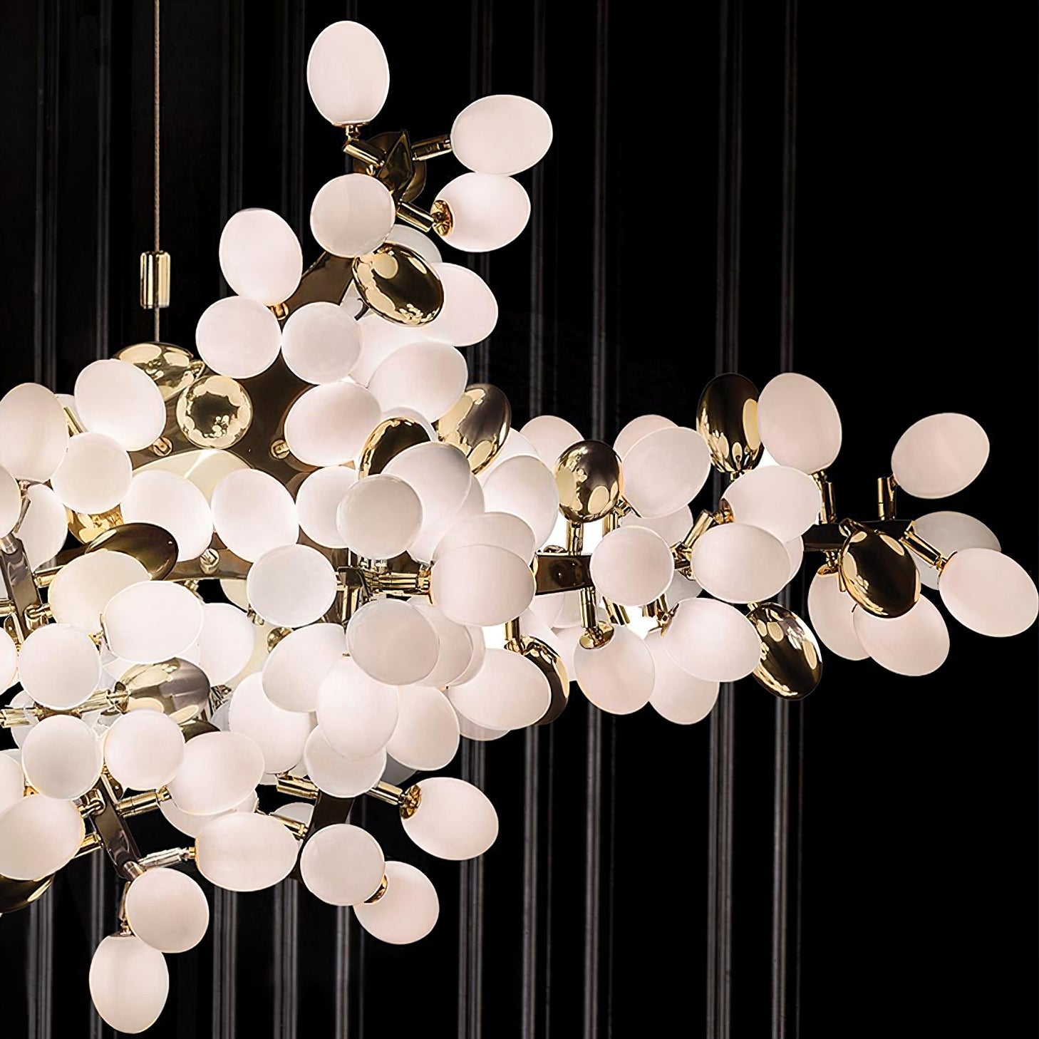 Grape Vine Bunch Chandelier Light Fixture for Dining Room & Rustic Decor