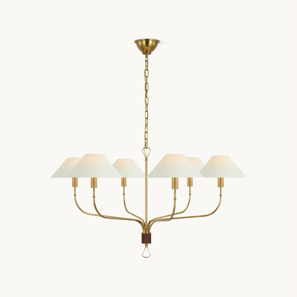 LED Chandelier Light Fixture - Modern Crystal Design for Living Room & Dining Room Decor