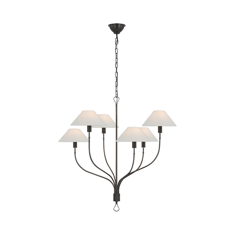 LED Chandelier Light Fixture - Modern Crystal Design for Living Room & Dining Room Decor