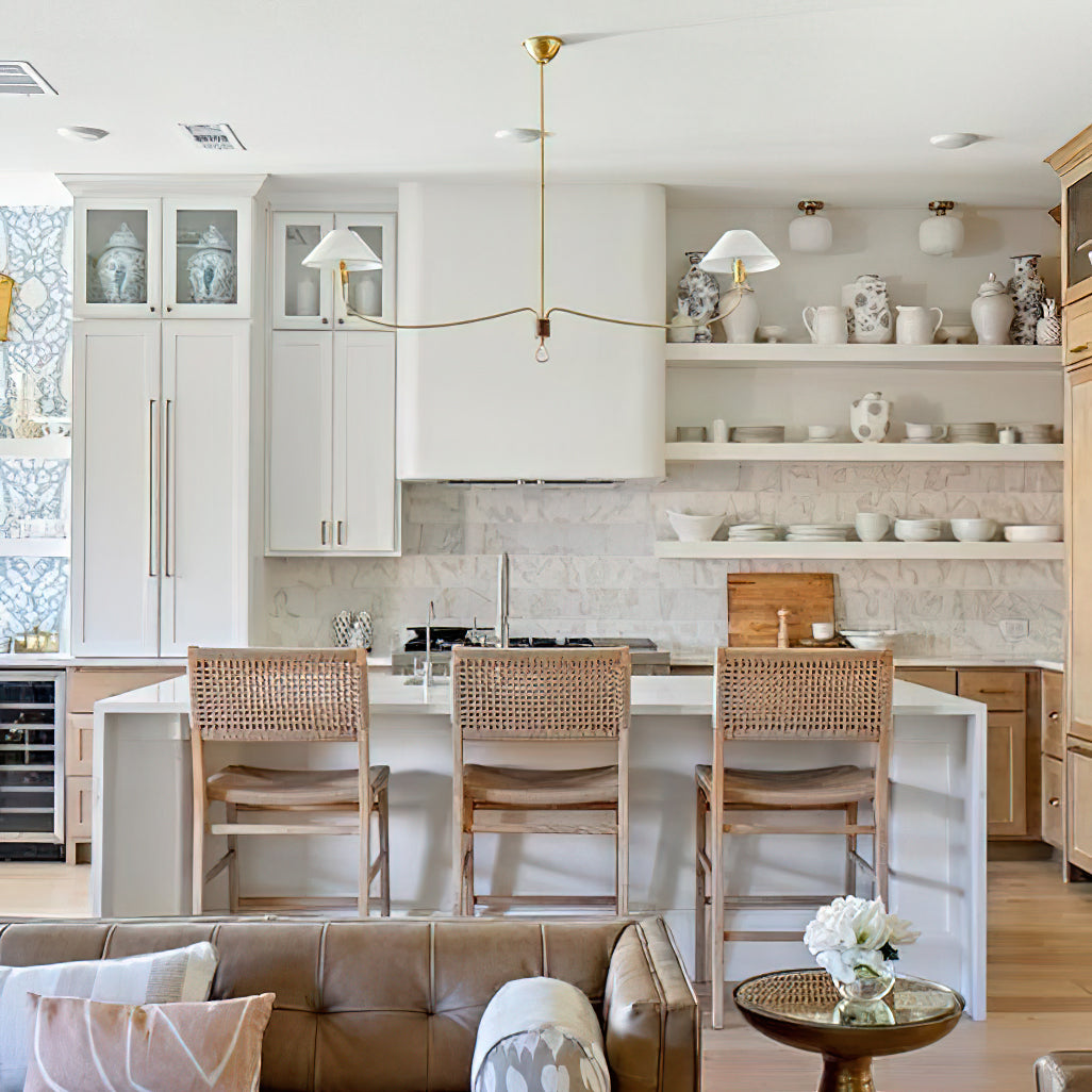 LED Chandelier Light Fixture - Modern Crystal Design for Living Room & Dining Room Decor