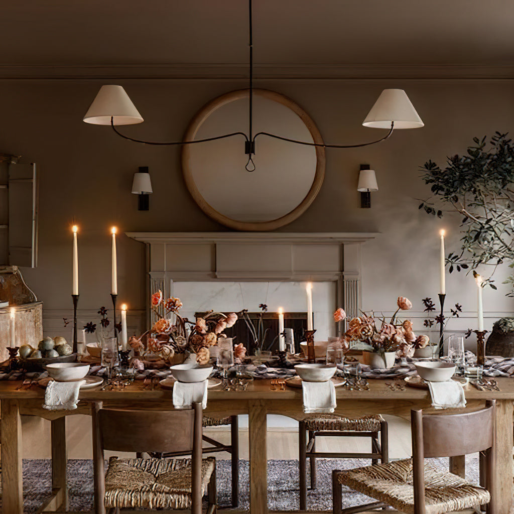 LED Chandelier Light Fixture - Modern Crystal Design for Living Room & Dining Room Decor