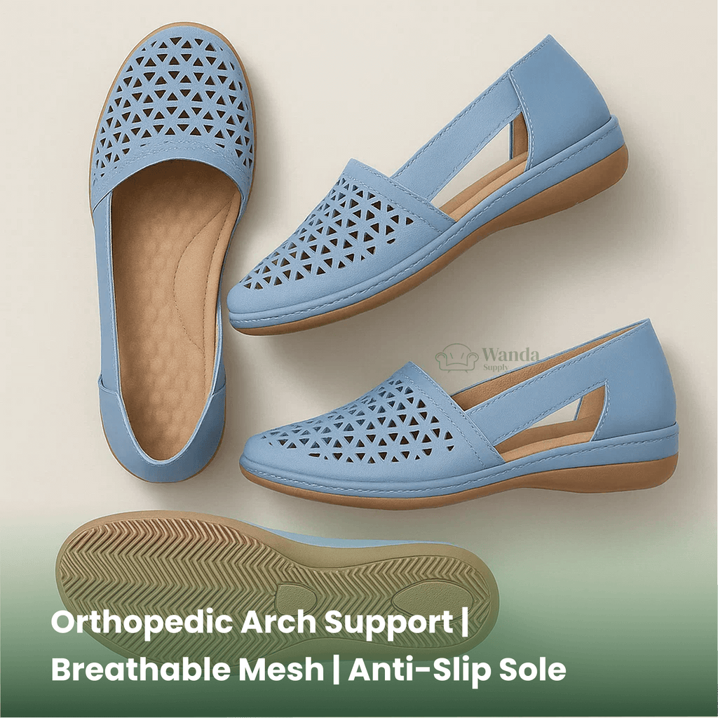 Women’s Orthopedic Sandals - Breathable & Comfortable Flat Shoes - Arch Support Lightweight Design Perfect for All-Day Wear