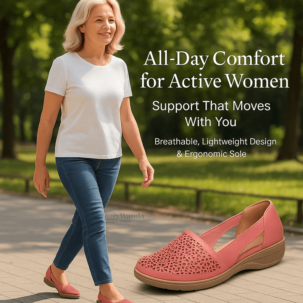 Women’s Orthopedic Sandals - Breathable & Comfortable Flat Shoes - Arch Support Lightweight Design Perfect for All-Day Wear