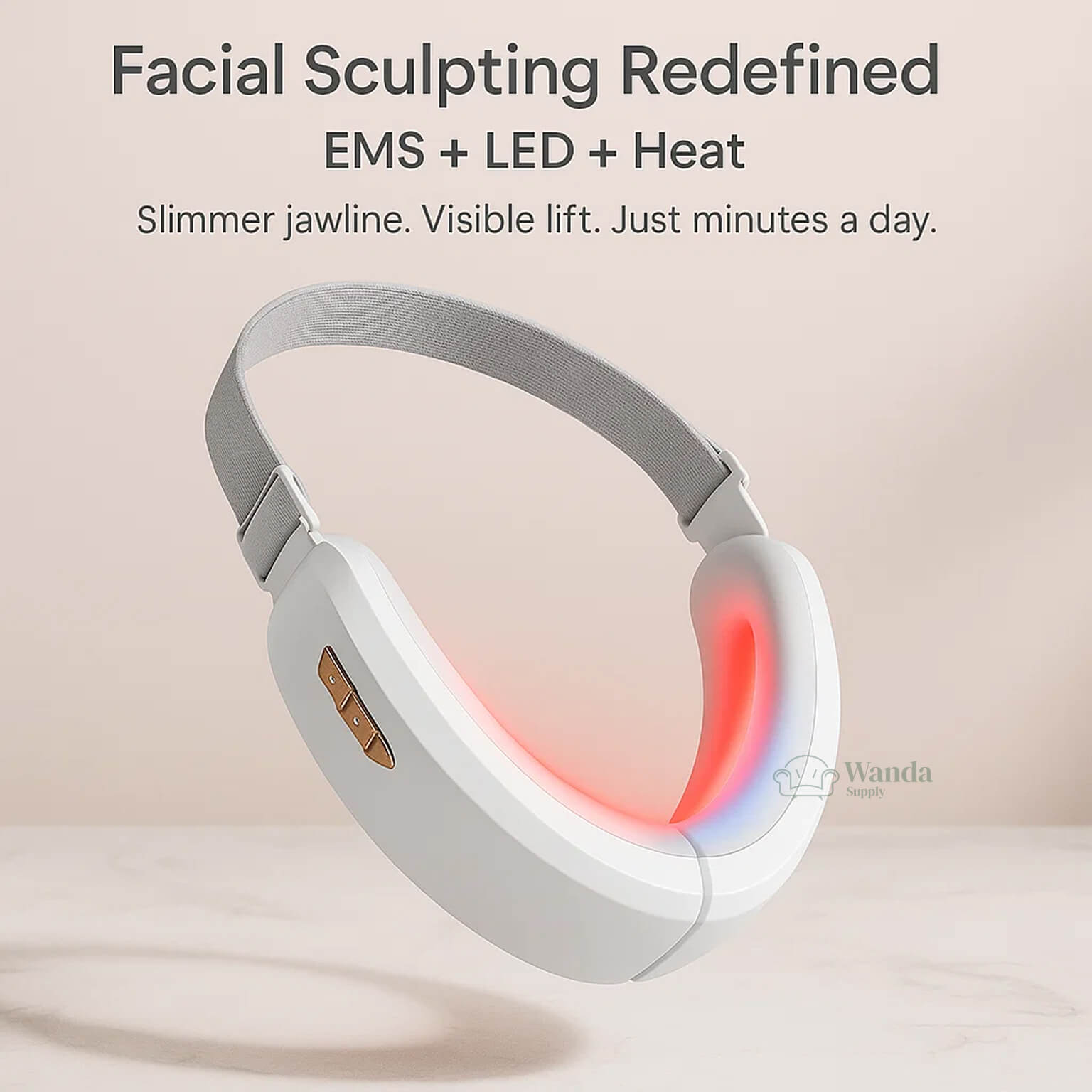 Double Chin Reducing Massager - Facial Sculpting Tool for Contoured Jawline