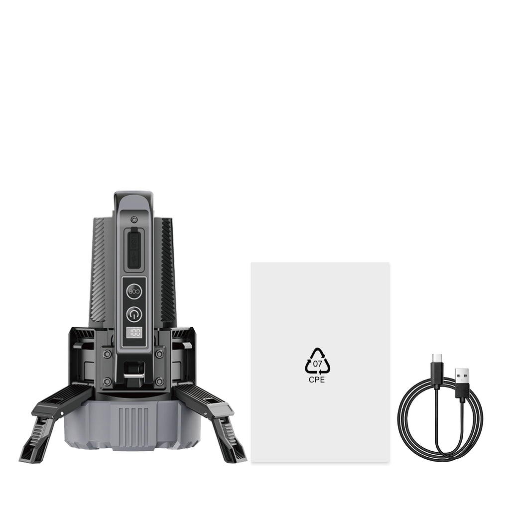 LED Multi-Function Flashlight - Portable, Extendable, Adjustable Brightness & Color Temperature for Outdoor & Emergency Use