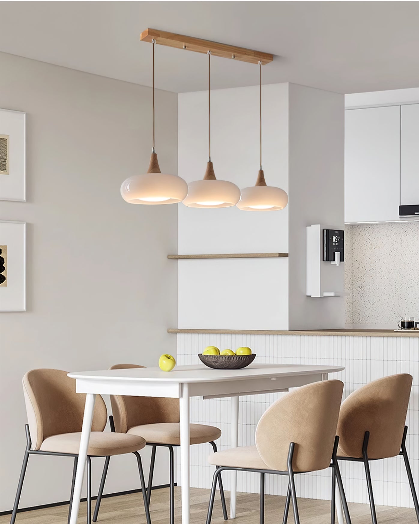 Hailie Pendant Lamp - Modern Industrial Hanging Light Fixture for Kitchen, Dining Room & Living Spaces