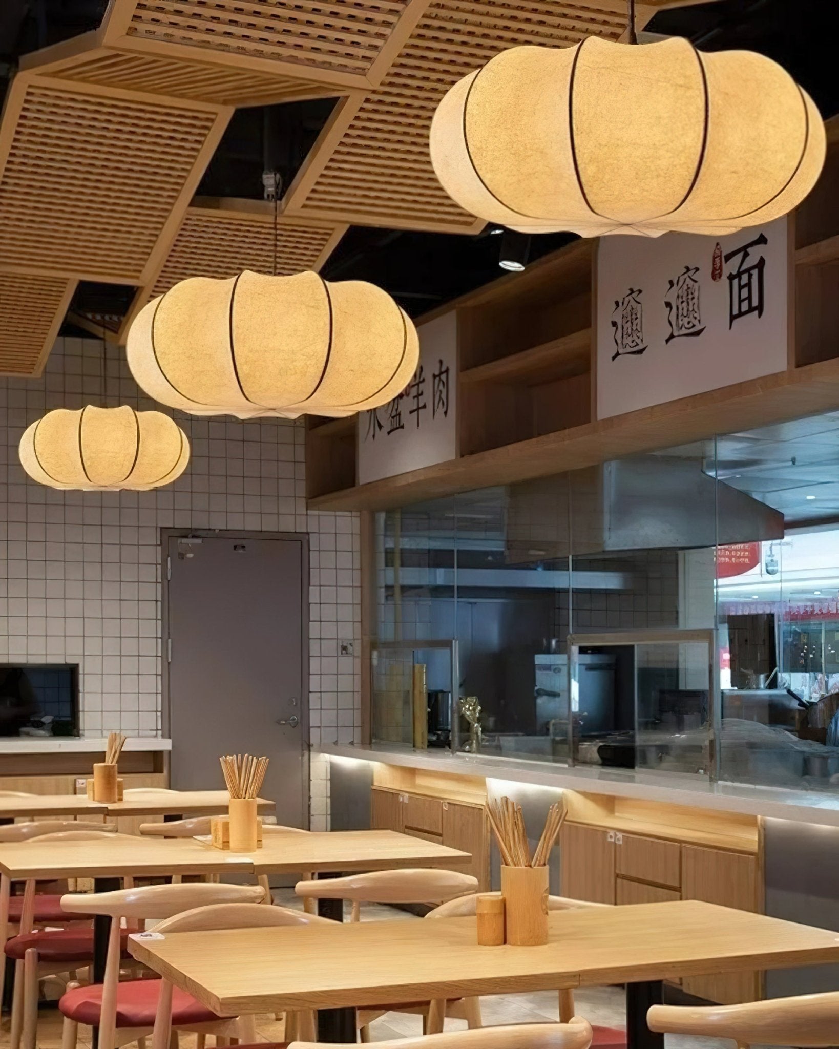 Silk Pendant Lamp - Oblate Design, Modern Lighting Fixture for Home Decor & Dining Room