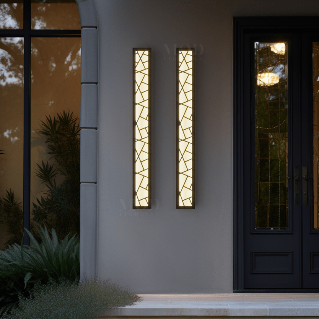 Outdoor LED Light Fixture | Sleek Modern Design, Warm White Glow & Multiple Sizes for Garden, Entryway or Yard