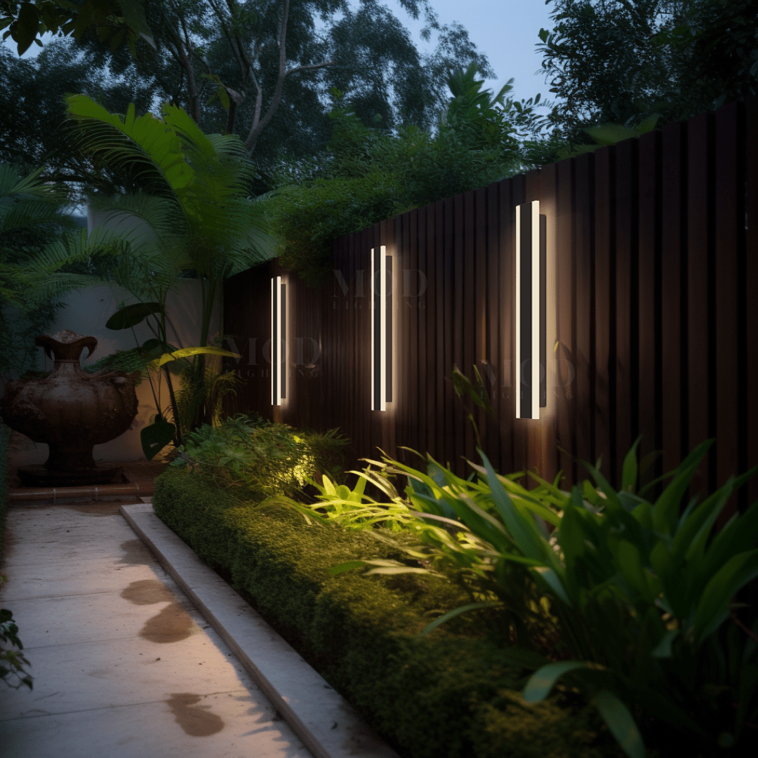 LED Outdoor Wall Light – Modern Weather-Resistant, Dimmable Exterior Sconce with 3 Color Temperatures