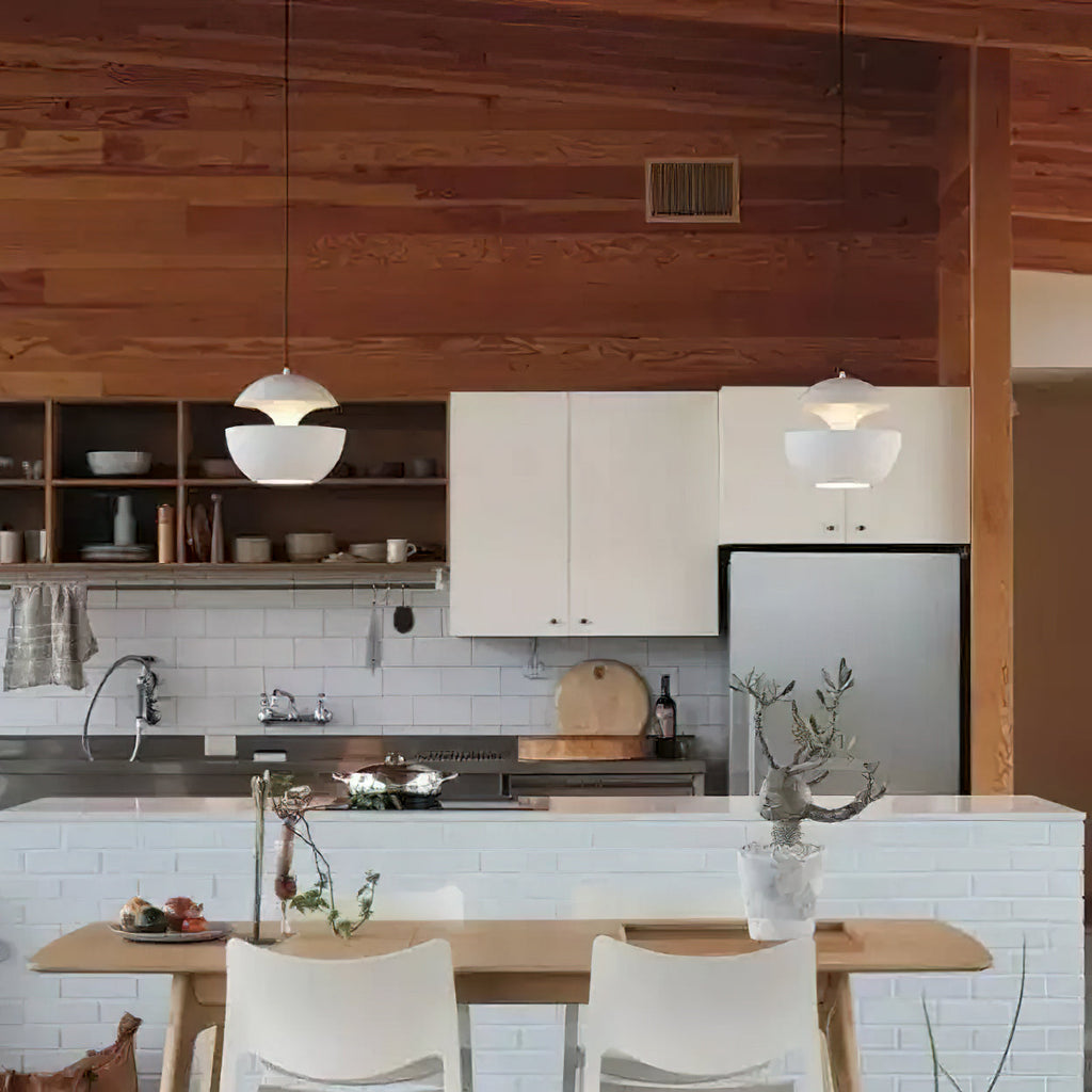 Modern Pendant Light Fixture - Sun-Inspired Design for Kitchen & Dining Room Illumination