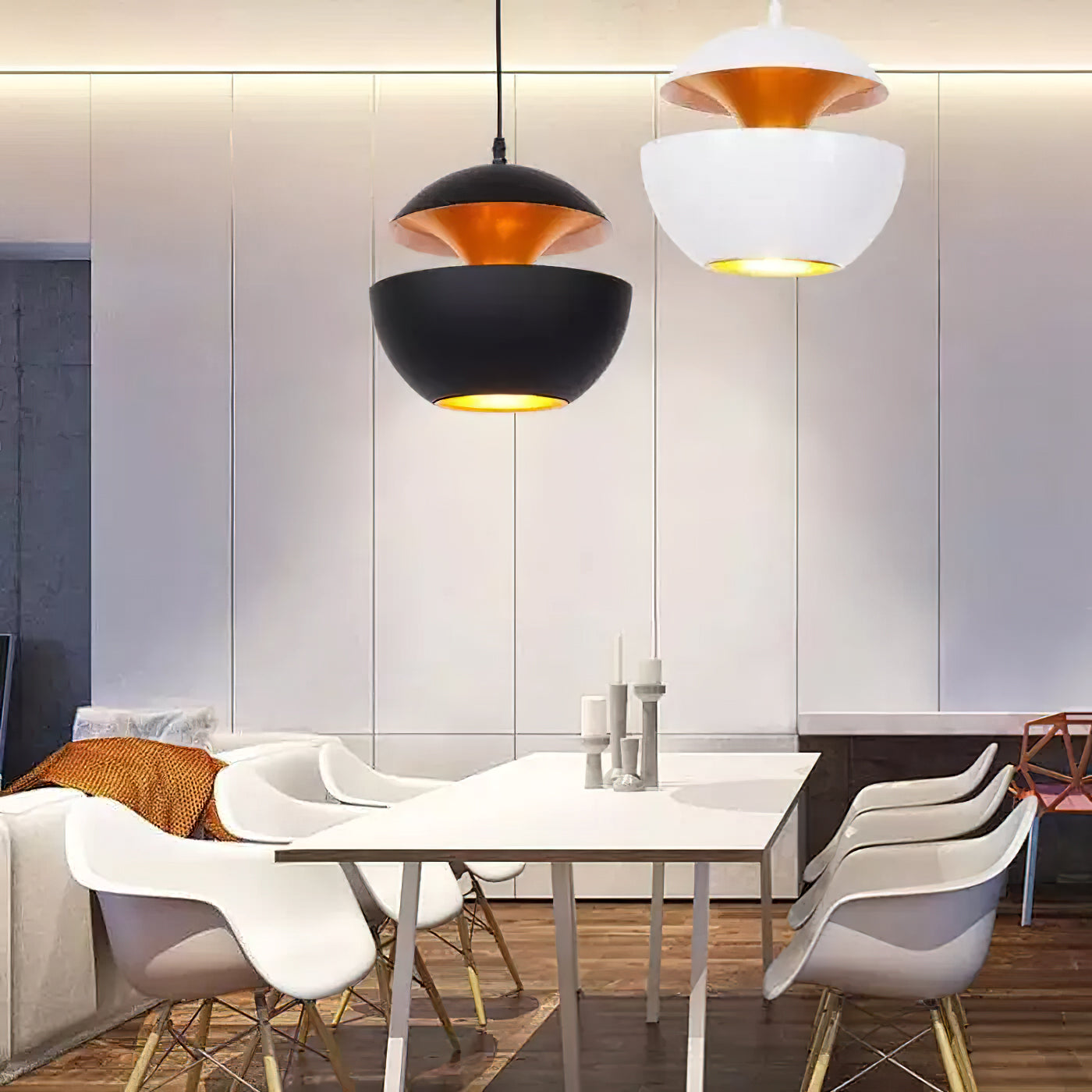 Modern Pendant Light Fixture - Sun-Inspired Design for Kitchen & Dining Room Illumination