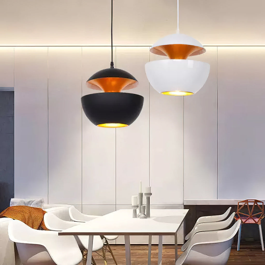 Modern Pendant Light Fixture - Sun-Inspired Design for Kitchen & Dining Room Illumination
