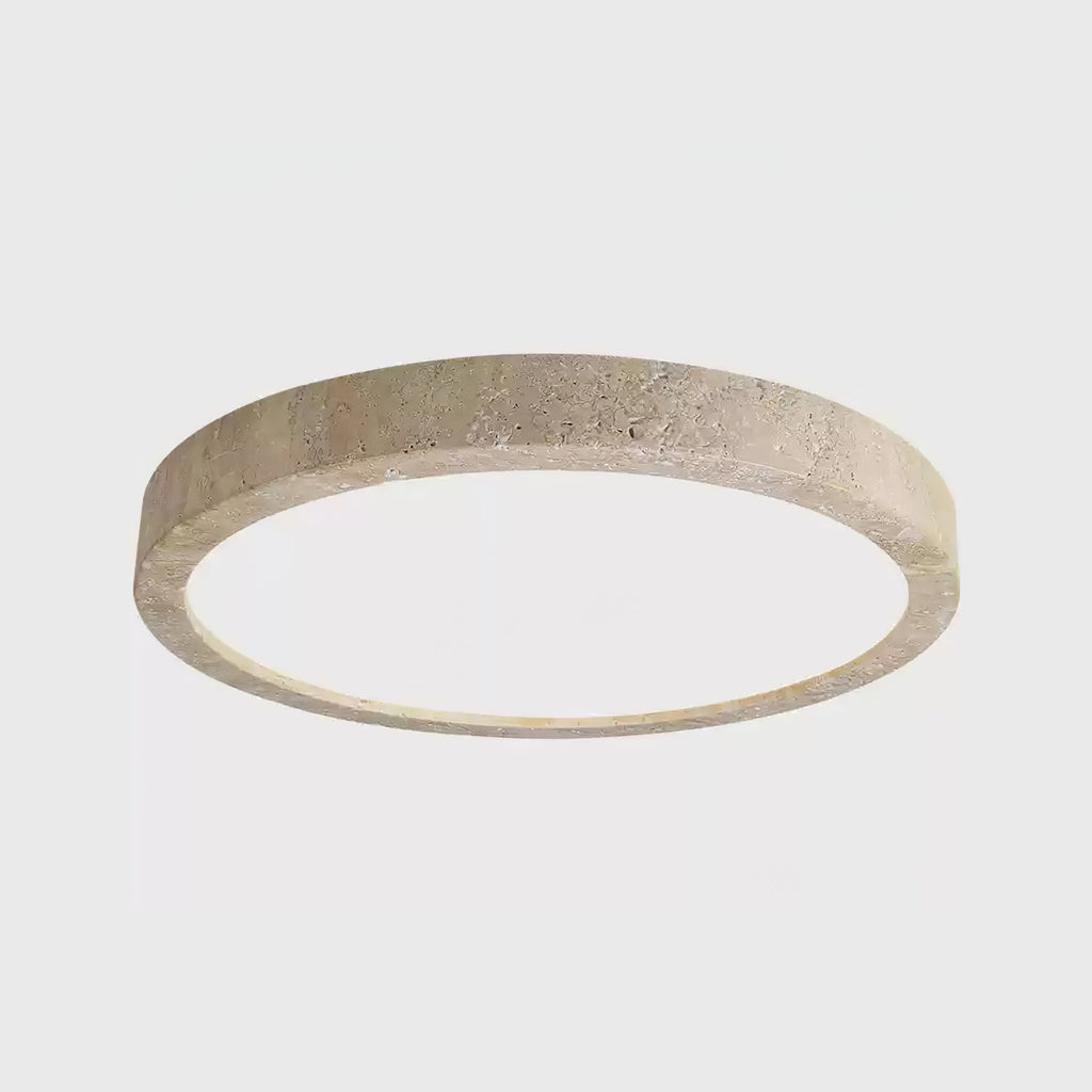 Travertine Ceiling Light | Dimmable, Warm & Cool Light Options for Modern Indoor Spaces