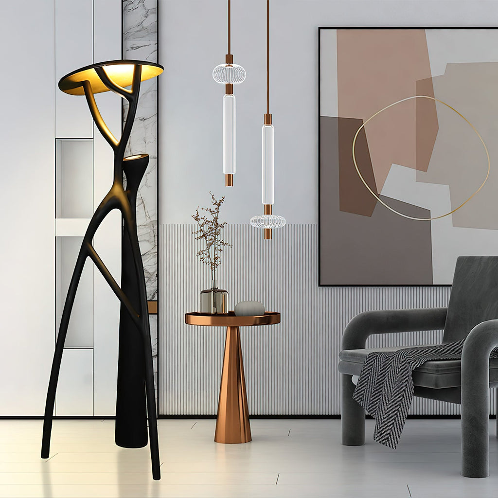 LED Humanoid Standing Floor Lamp with Adjustable Height for Living Room & Bedroom Lighting