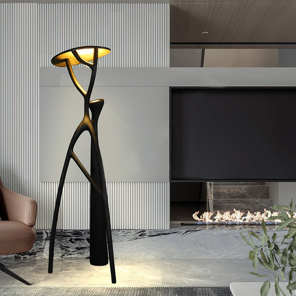 LED Humanoid Standing Floor Lamp with Adjustable Height for Living Room & Bedroom Lighting