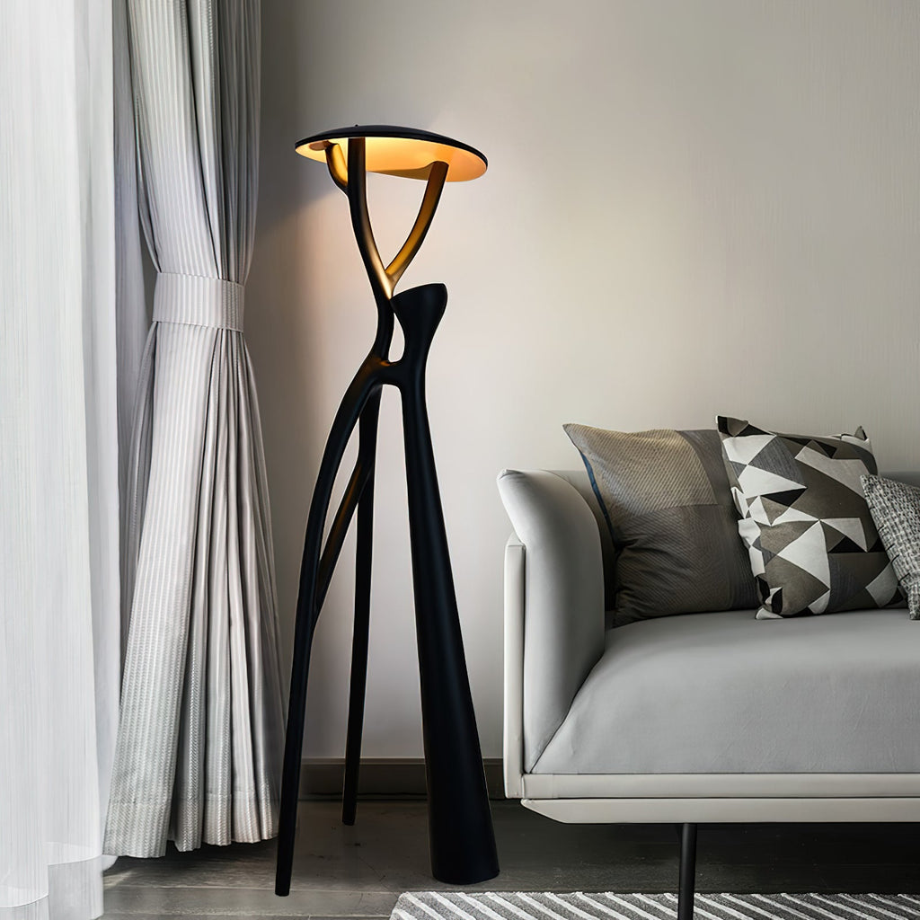 LED Humanoid Standing Floor Lamp with Adjustable Height for Living Room & Bedroom Lighting