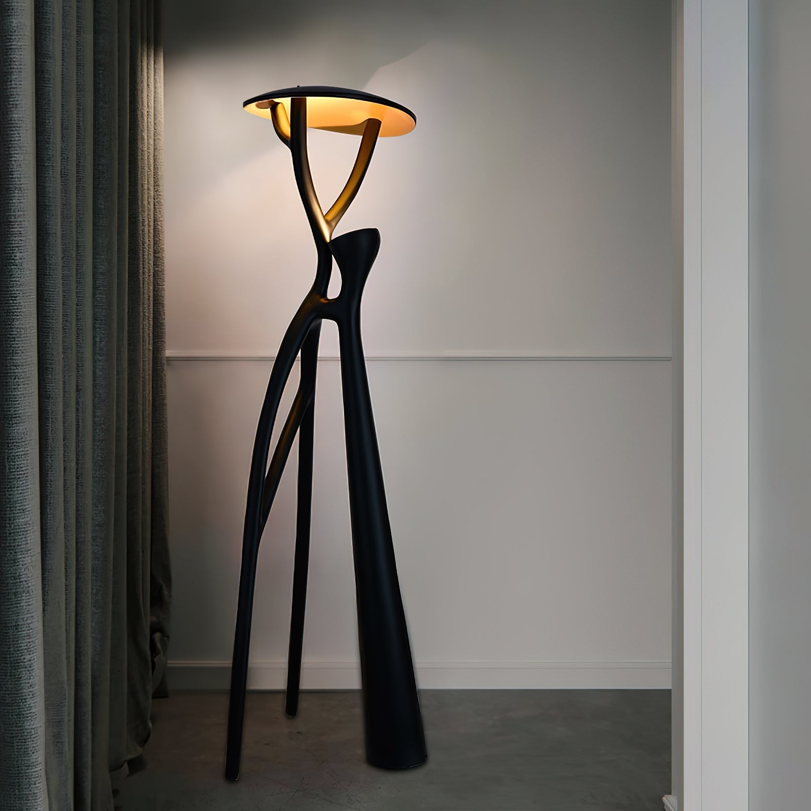 LED Humanoid Standing Floor Lamp with Adjustable Height for Living Room & Bedroom Lighting