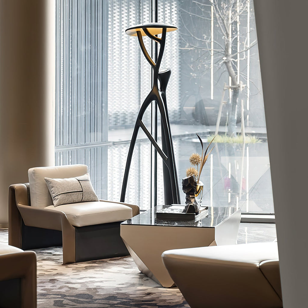 LED Humanoid Standing Floor Lamp with Adjustable Height for Living Room & Bedroom Lighting