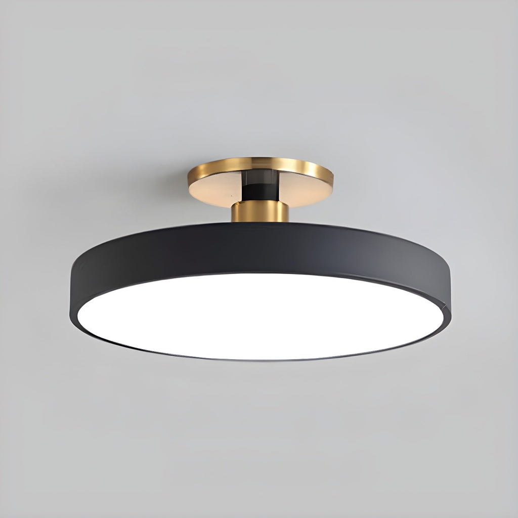 LED Flush Mount Ceiling Lamp - Modern Isla Design with Soft White Light for Living Room & Hallway Illumination
