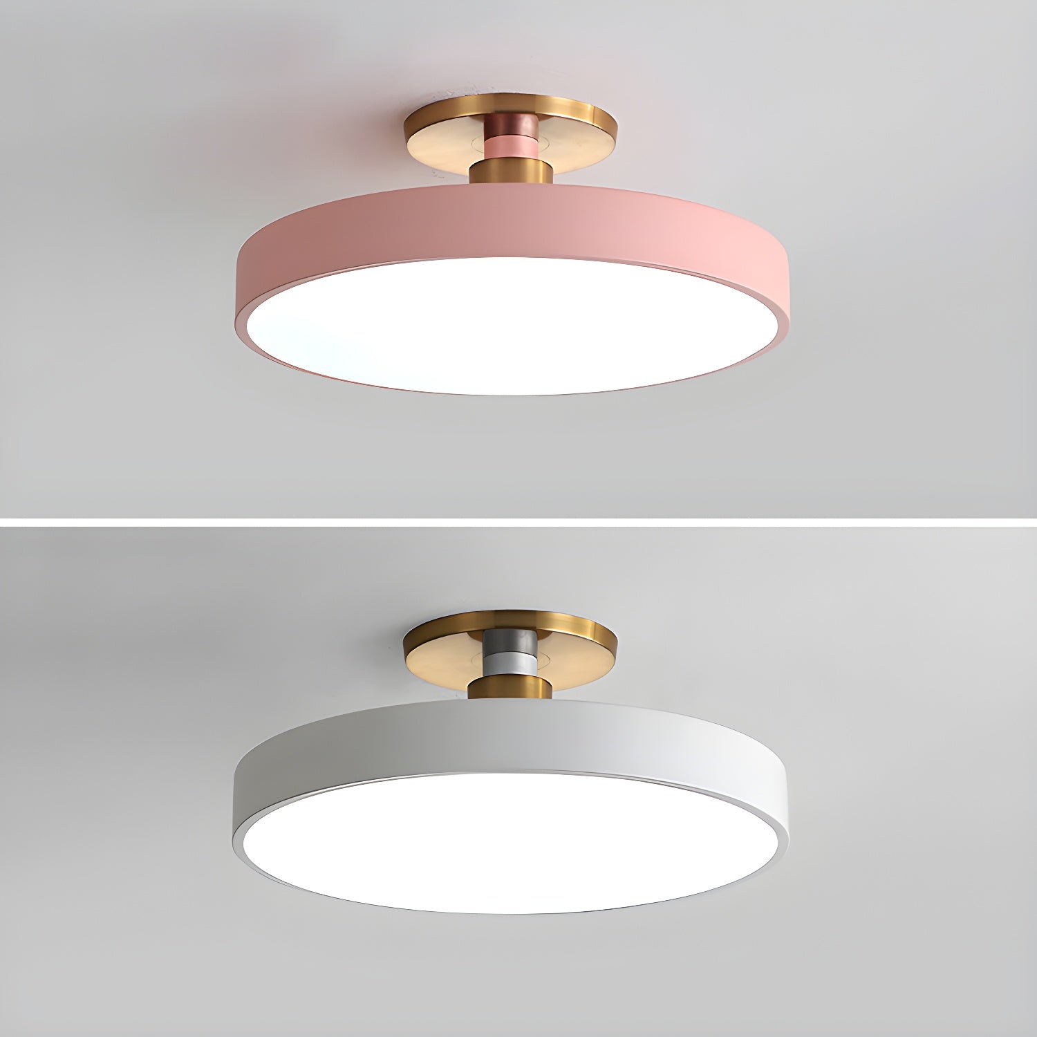 LED Flush Mount Ceiling Lamp - Modern Isla Design with Soft White Light for Living Room & Hallway Illumination