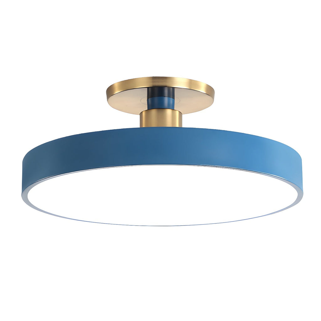 LED Flush Mount Ceiling Lamp - Modern Isla Design with Soft White Light for Living Room & Hallway Illumination
