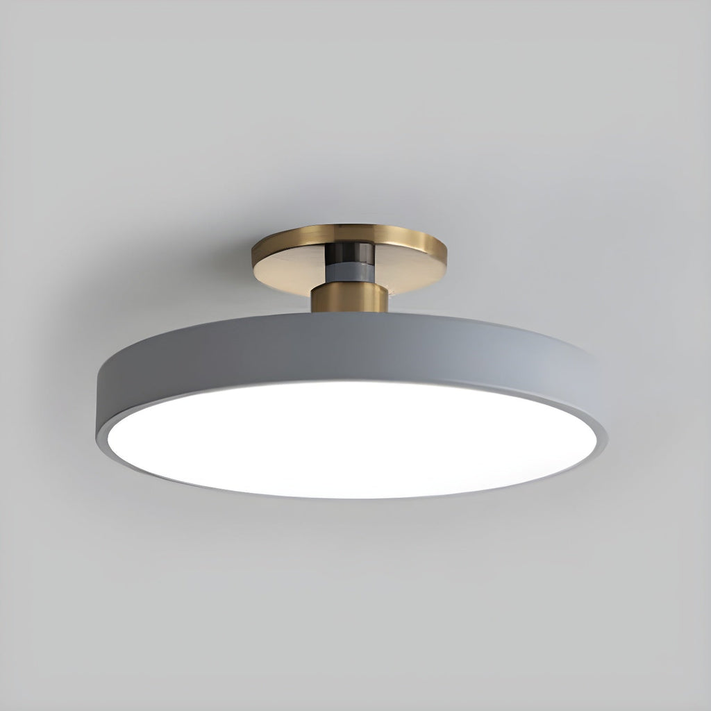 LED Flush Mount Ceiling Lamp - Modern Isla Design with Soft White Light for Living Room & Hallway Illumination