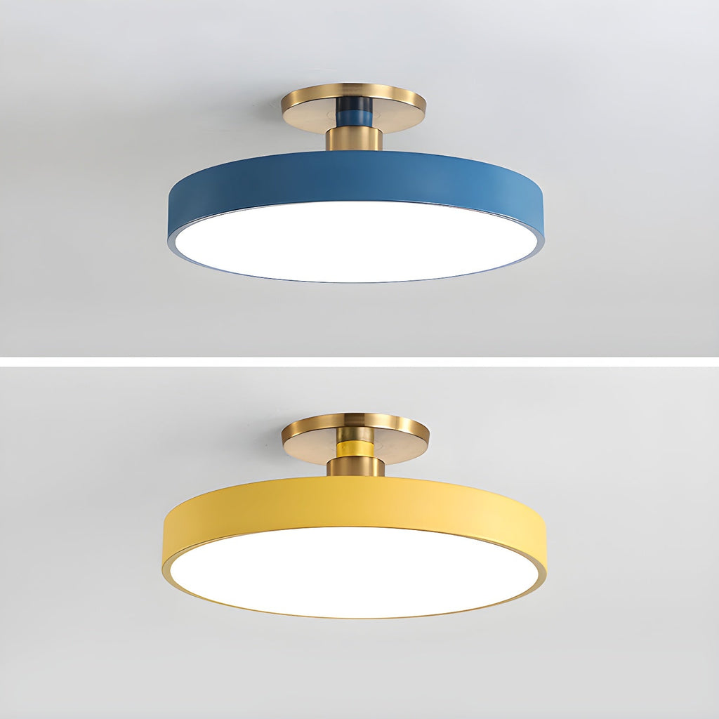 LED Flush Mount Ceiling Lamp - Modern Isla Design with Soft White Light for Living Room & Hallway Illumination